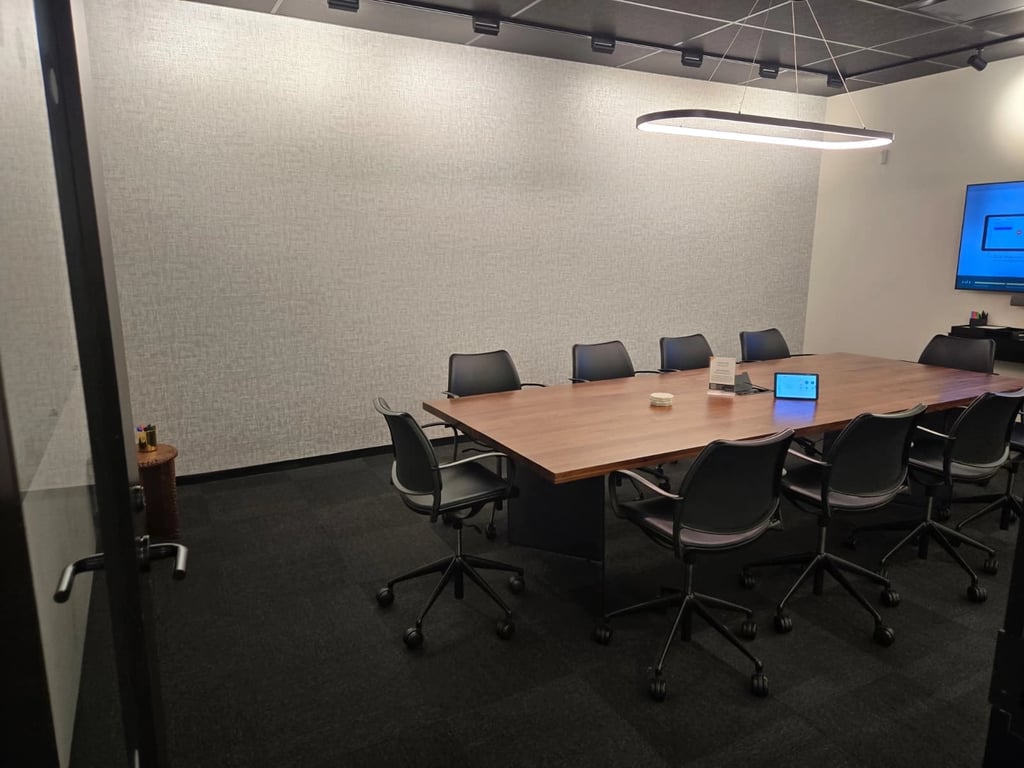 An interior shot of Conf Room A