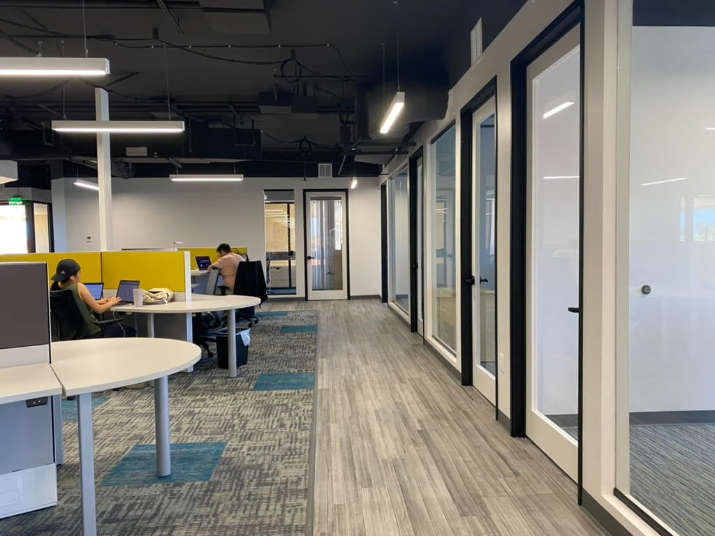 An interior shot of Dedicated Desk