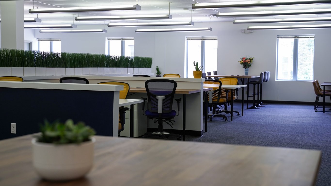 An interior shot of Hangr Coworks