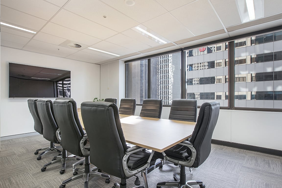 An interior shot of 10 Person Boardroom