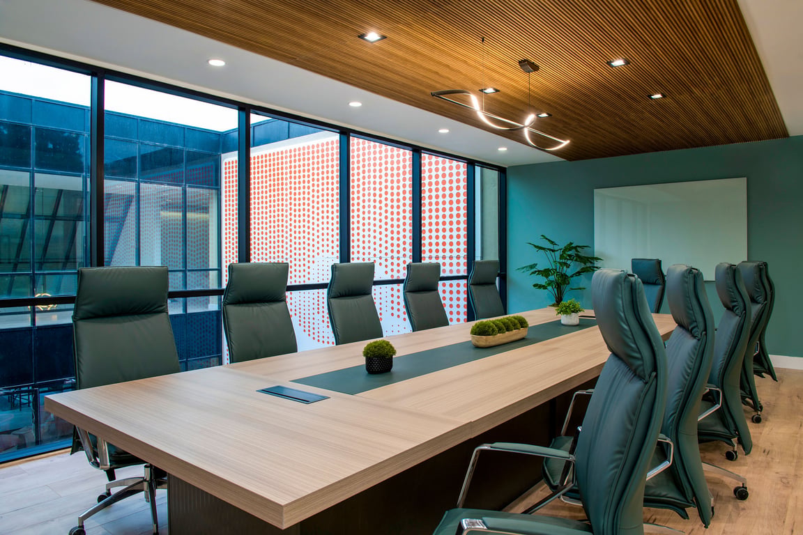 An interior shot of Second Floor Board Room