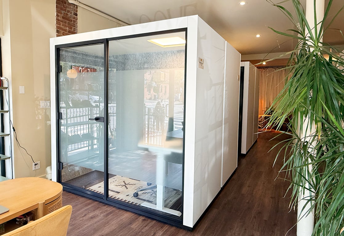 An interior shot of ALCOVE Pod 1 - Meadowport Arch