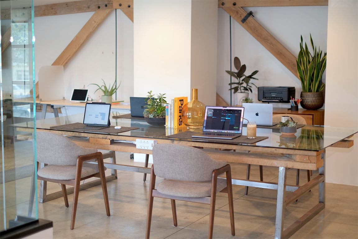 An interior shot of Orange Workspaces