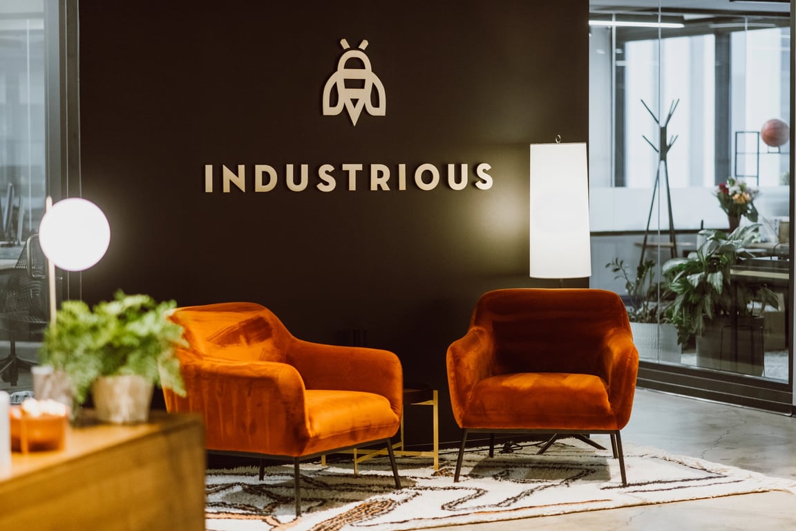 An interior shot of Industrious - Central Business District