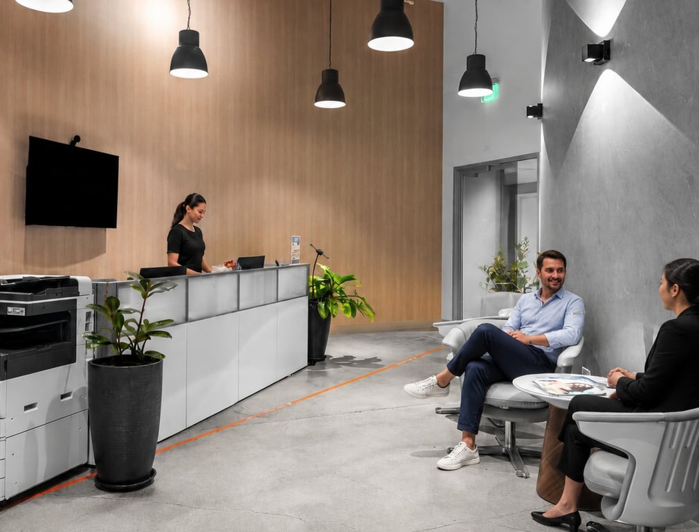An interior shot of Axis Space