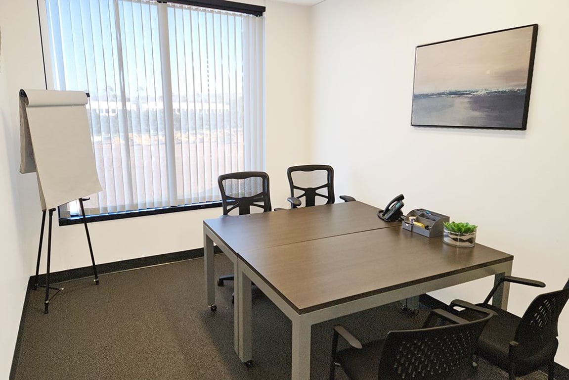 An interior shot of 4 Person Meeting Room