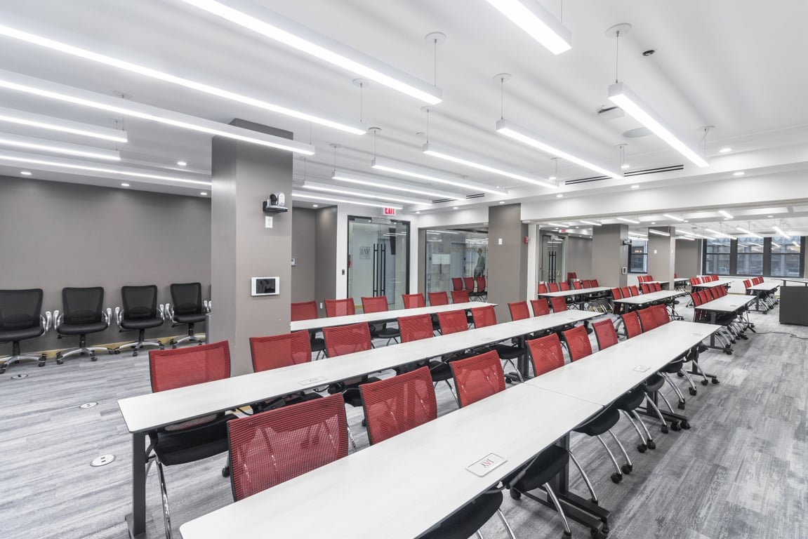 An interior shot of Frank Sinatra Themed Space for up to 200 People with Windows - Zoom Space - Entire Floor