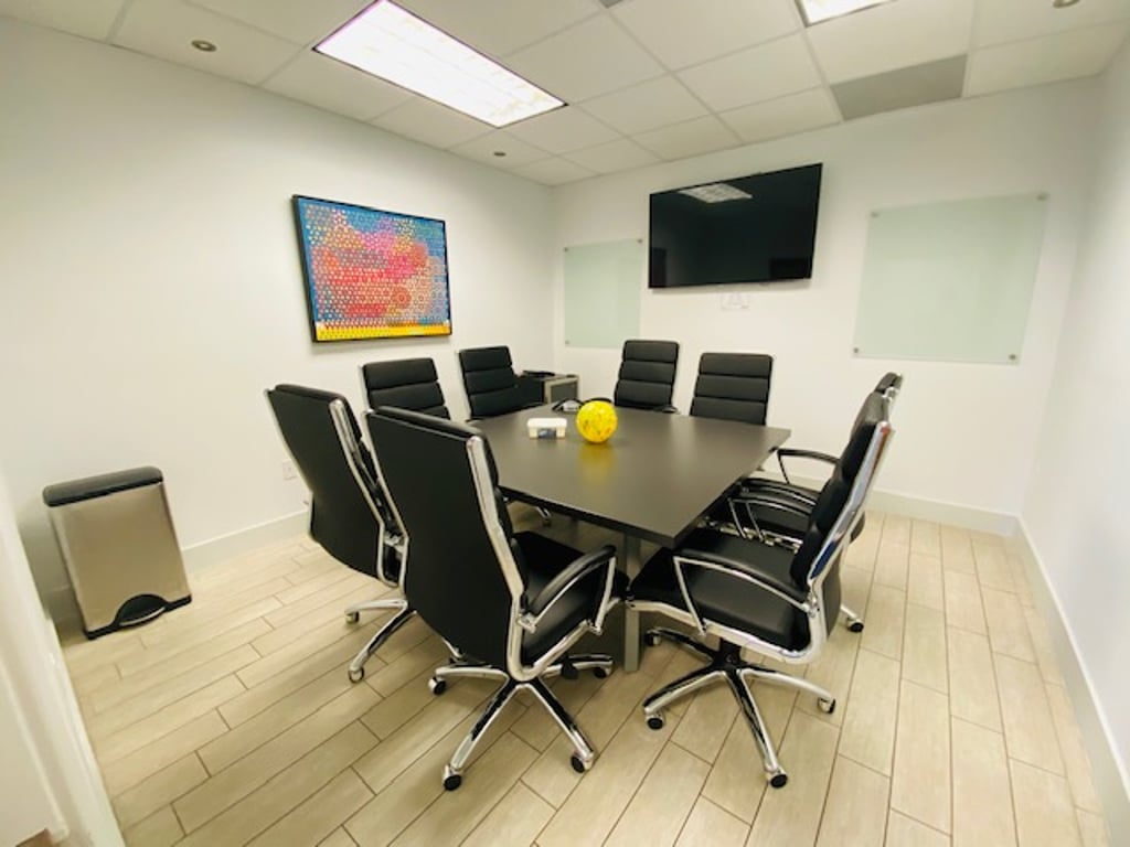 An interior shot of Conference Room- 8 Seats
