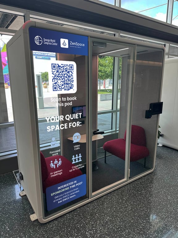 An interior shot of GWCC POD 1