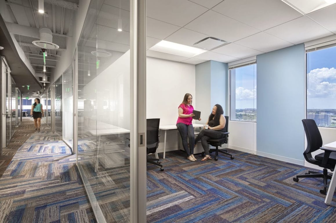 An interior shot of One Person Office