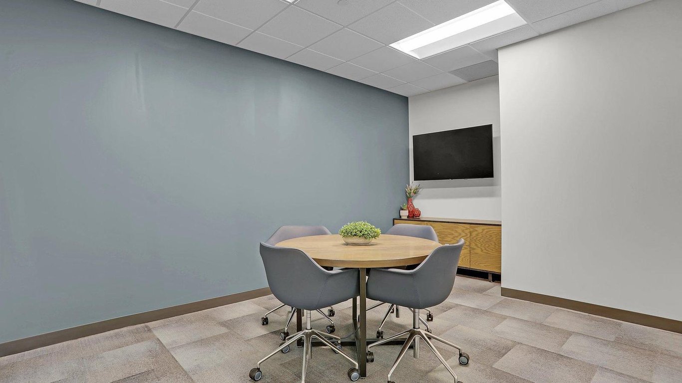 An interior shot of (A) Huddle Room