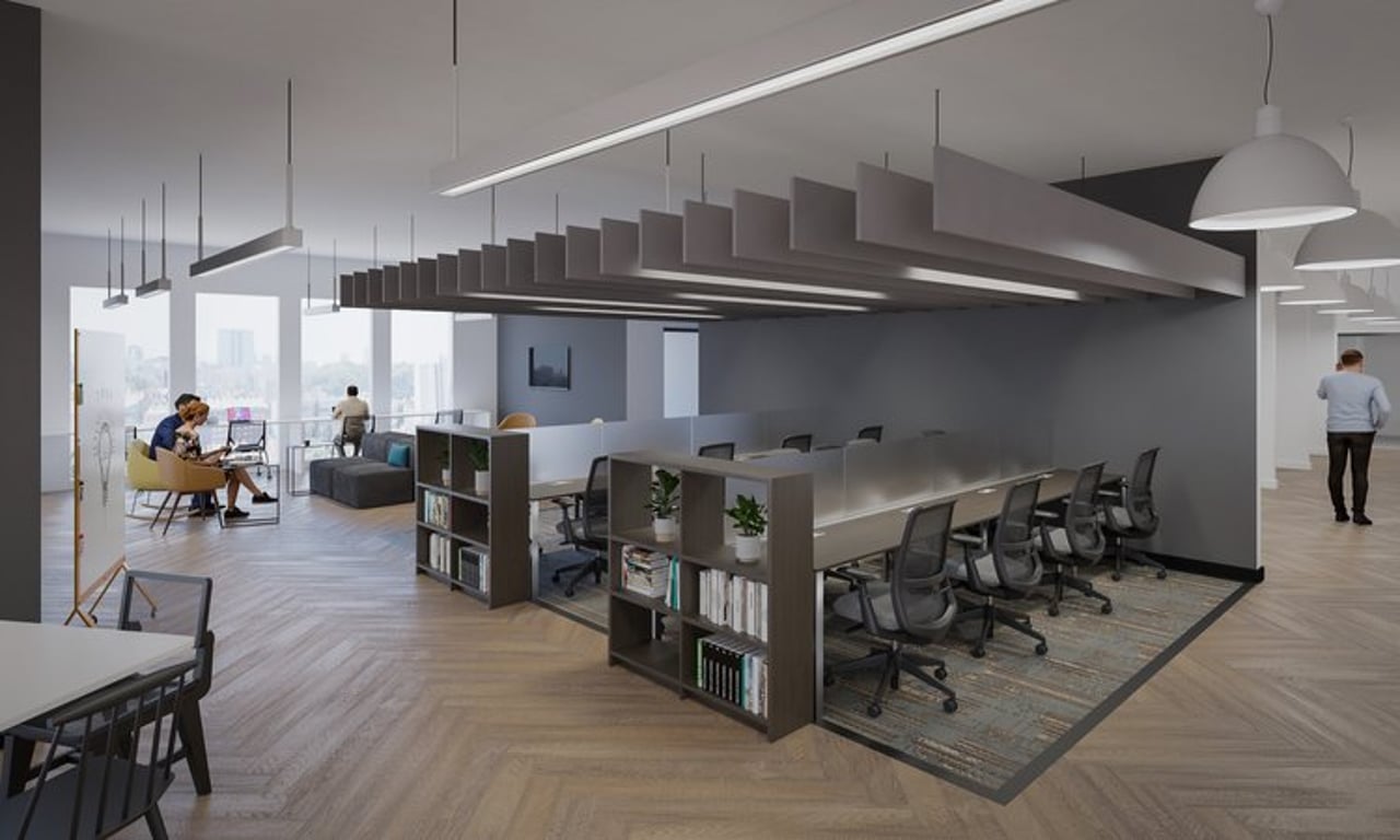 An interior shot of 25N Coworking - Continental Towers