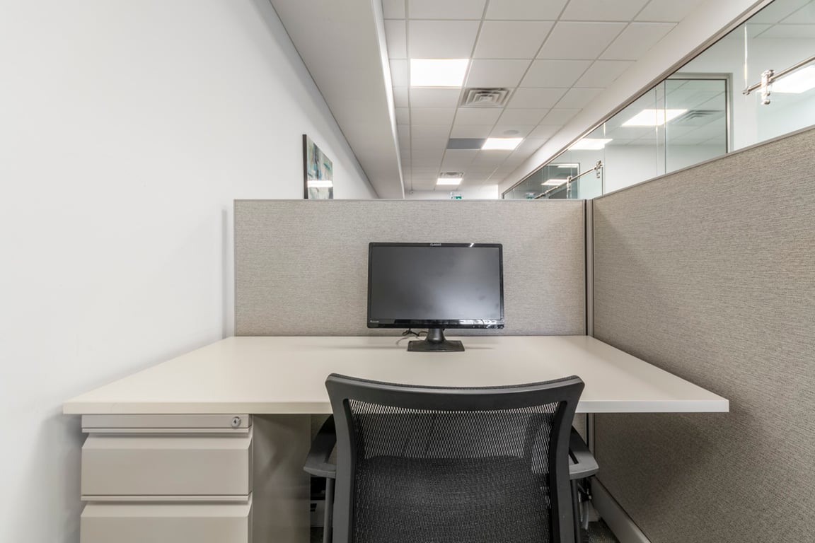 An interior shot of Private Cubicle