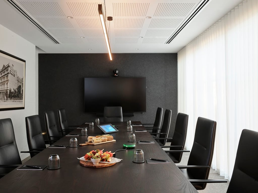 An interior shot of Boardroom