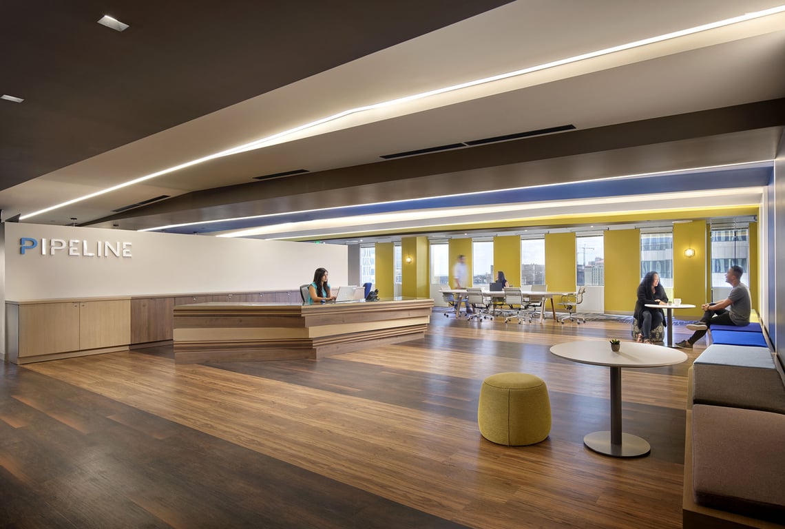 An interior shot of Pipeline Workspaces - Tampa