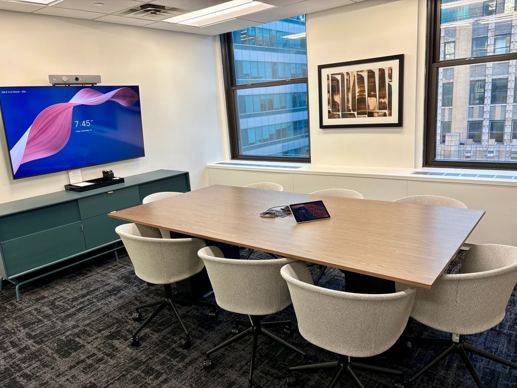 An interior shot of Conference Room 20 - A