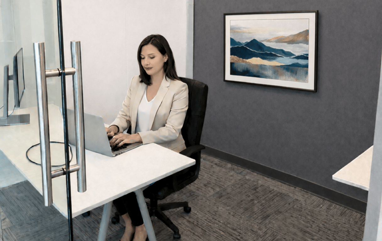 An interior shot of Private Office Day Pass