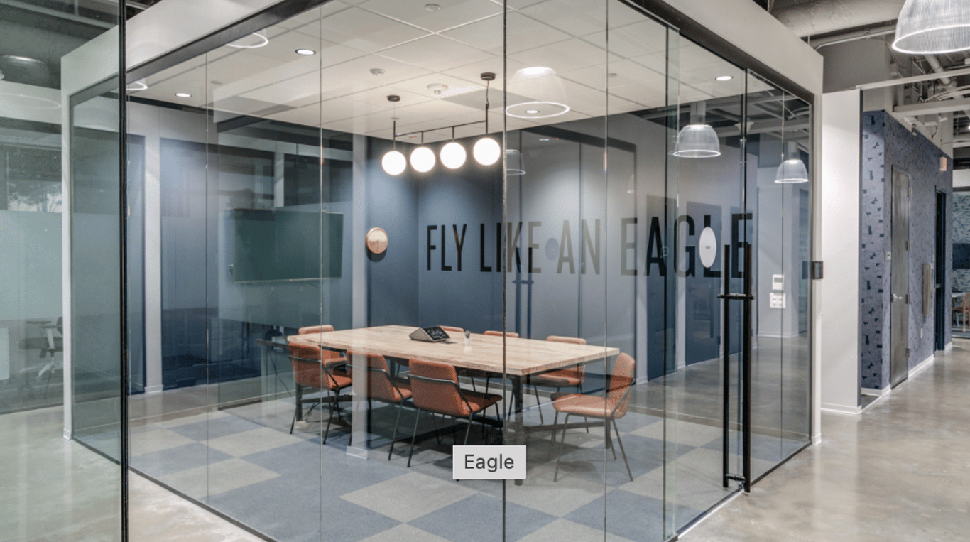 An interior shot of Eagle Conference Room