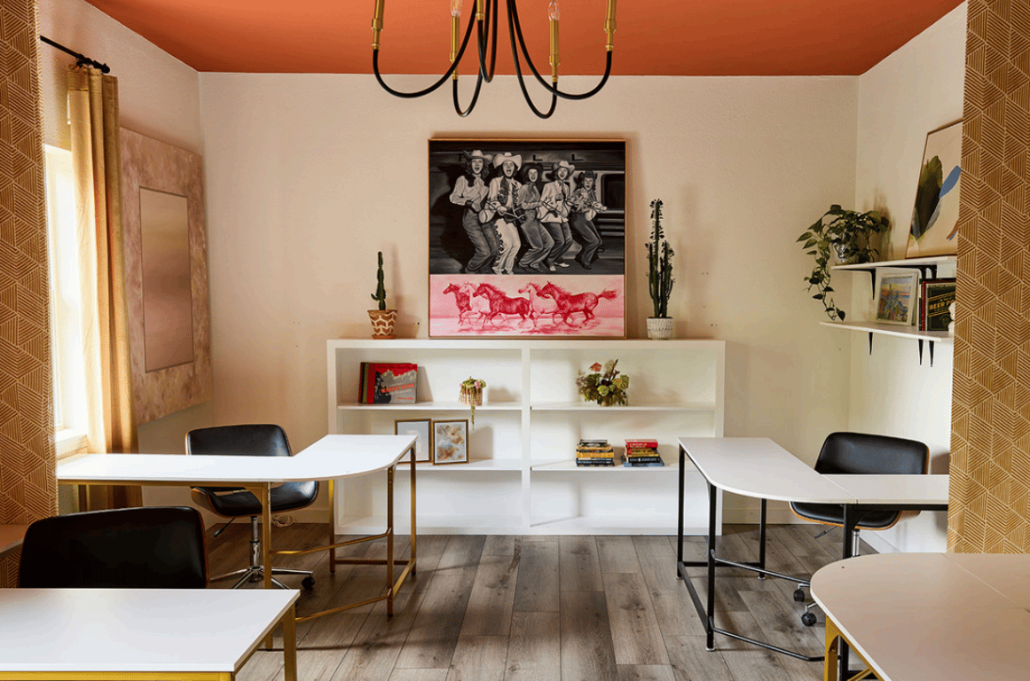 An interior shot of Studio B