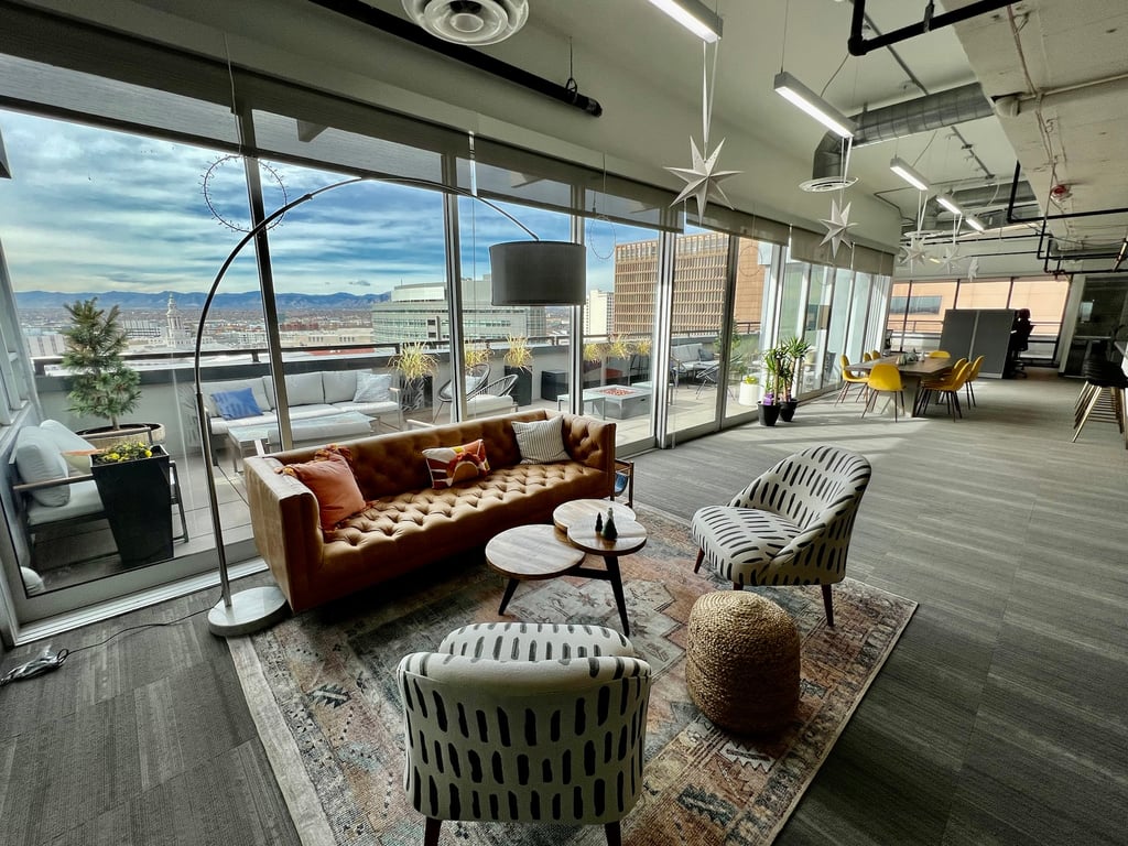 An interior shot of Venture X - Denver - Uptown