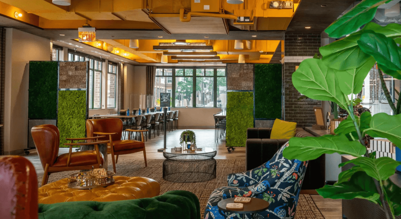 An interior shot of Office Day Pass
