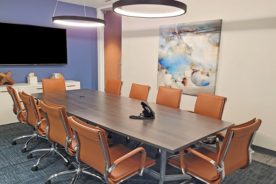 An interior shot of 10 Person Meeting Room - Large #1