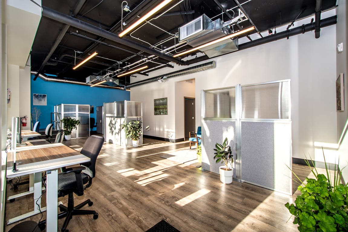 An interior shot of West Seattle Coworking