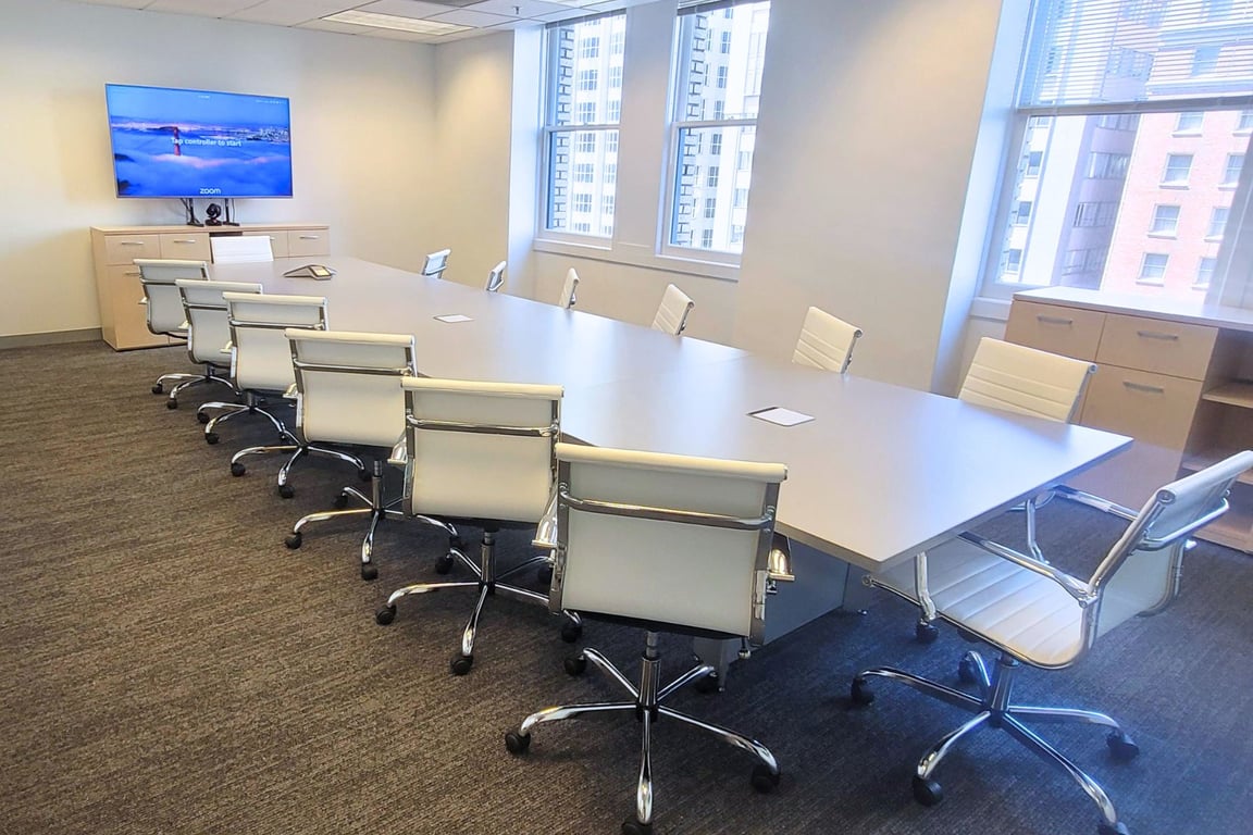 An interior shot of The Warfield Boardroom