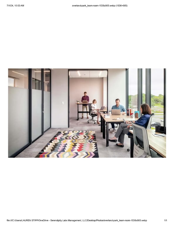 An interior shot of Private Day Office 5