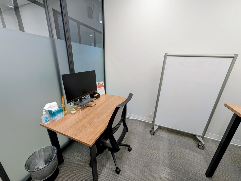 An interior shot of 3 Desk Private Day Office