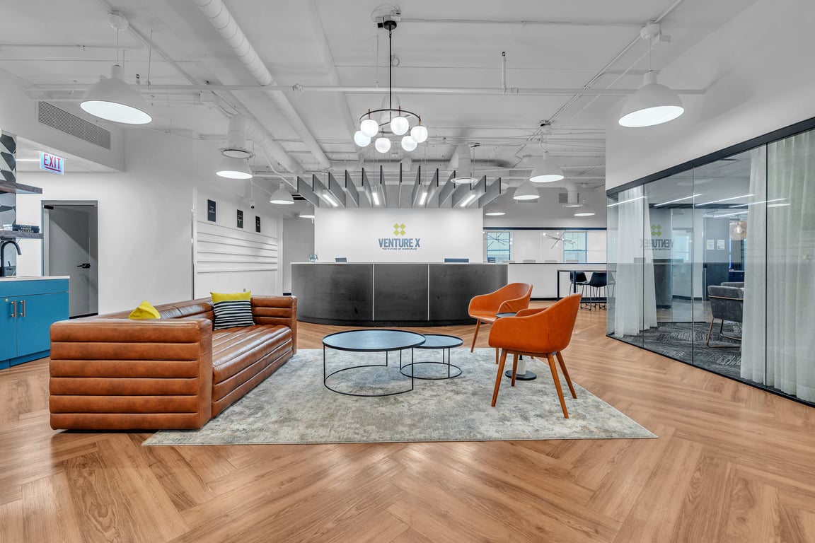 An interior shot of Venture X - Rolling Meadows