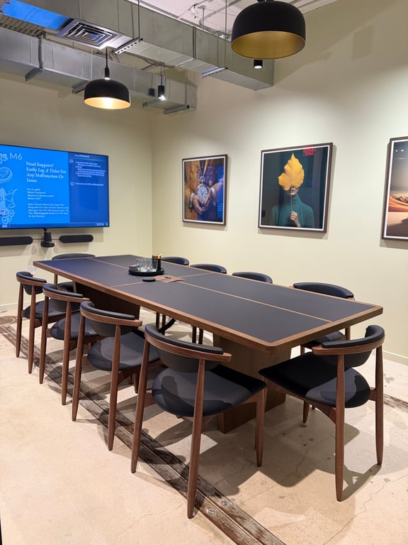An interior shot of Meeting Room M06 (Up to 10 people)