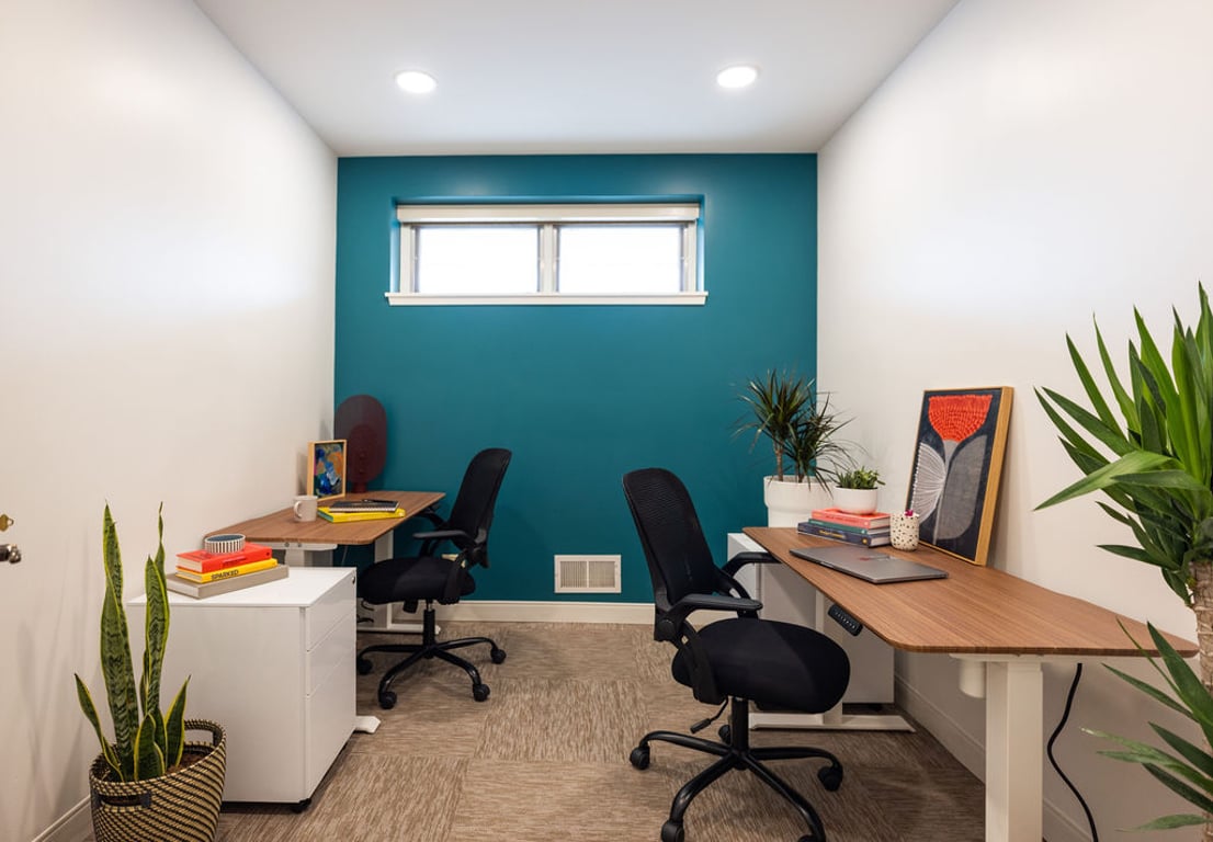 An interior shot of Private Office: The Collaborative Studio (1–2 Person)