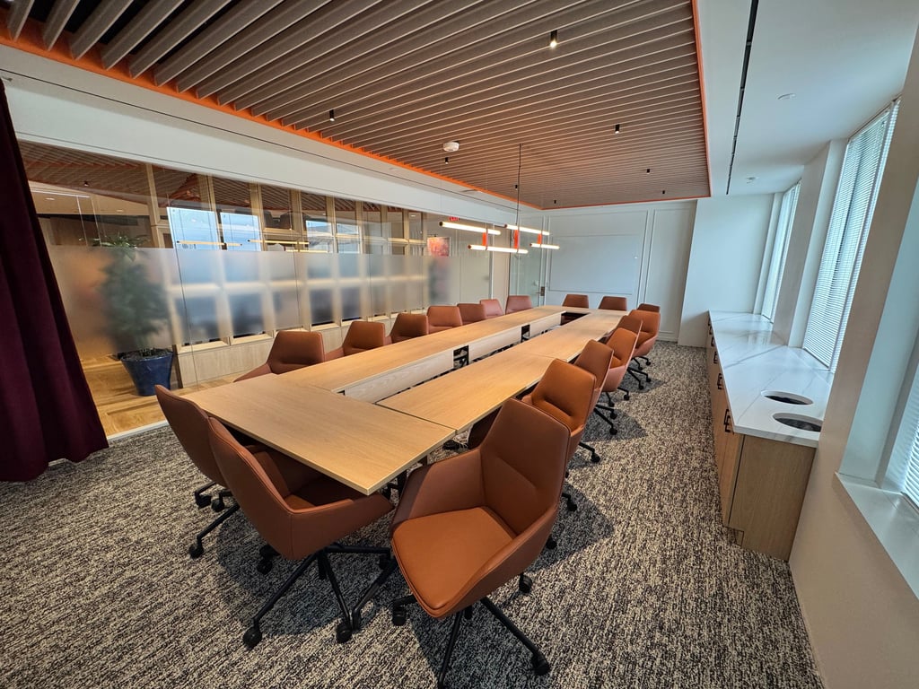 An interior shot of Highland Boardroom