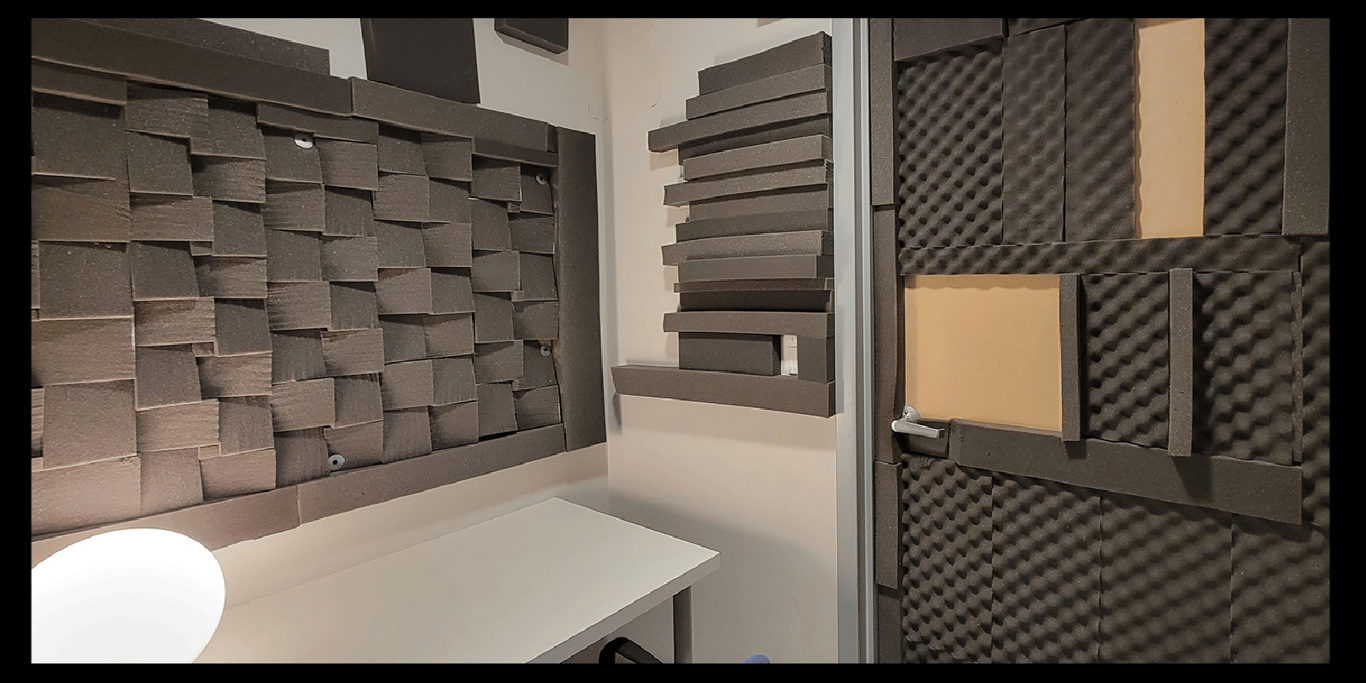 An interior shot of Room 3 - Podcast Room