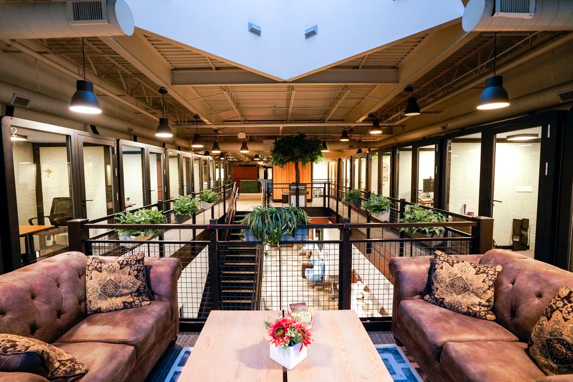 An interior shot of LionShare Cowork Harbour Village
