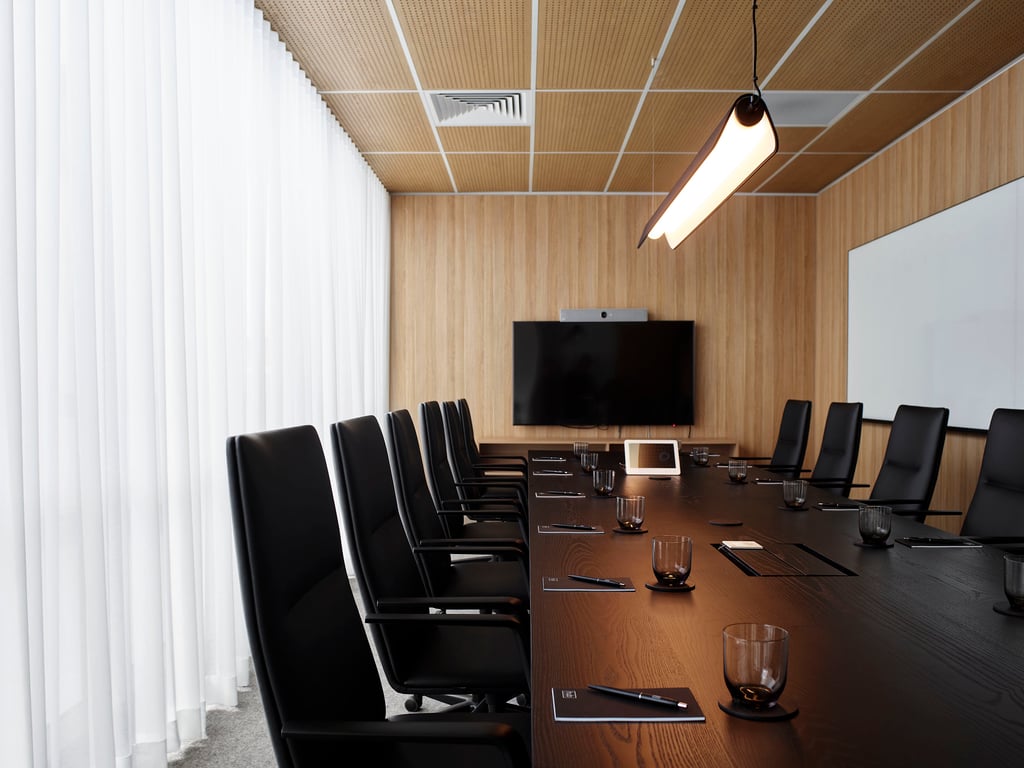 An interior shot of Boardroom