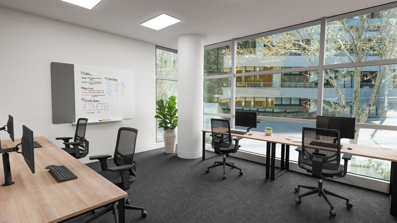 An interior shot of Suite 14