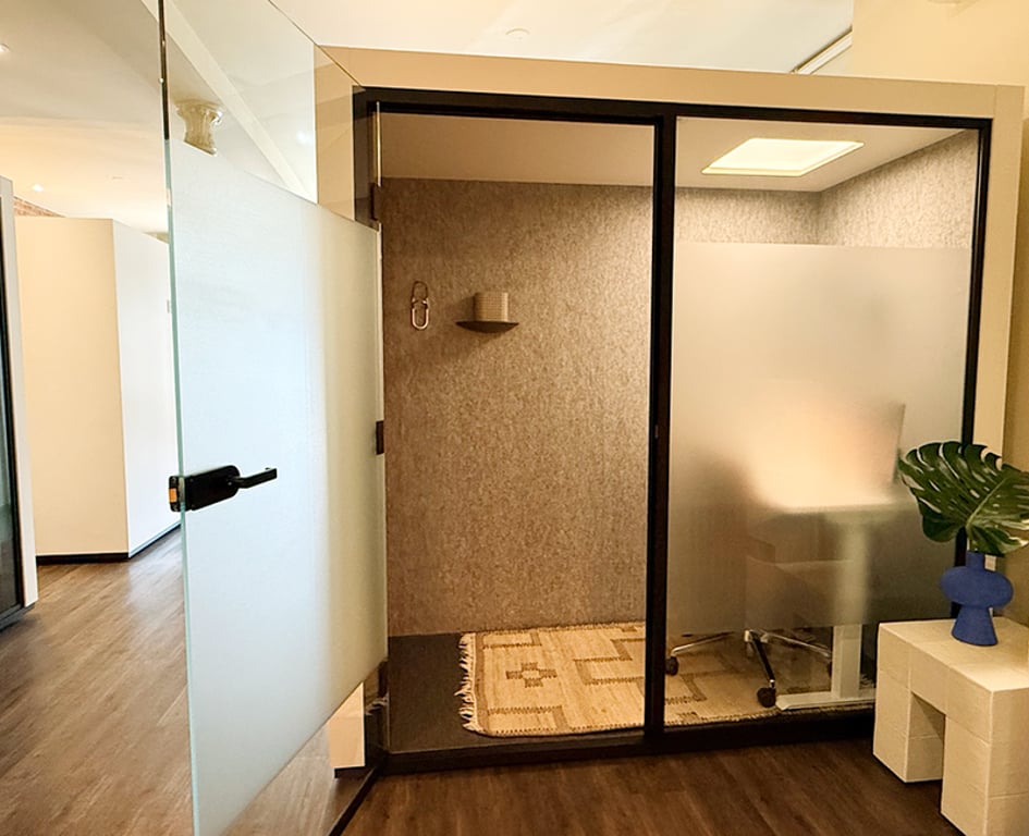 An interior shot of ALCOVE Pod 7 - Long Meadow