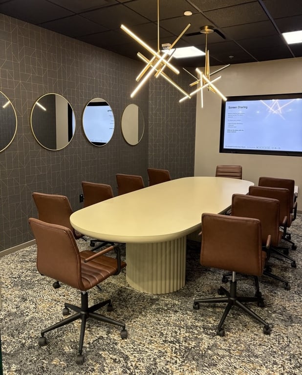 An interior shot of DeWolf Boardroom
