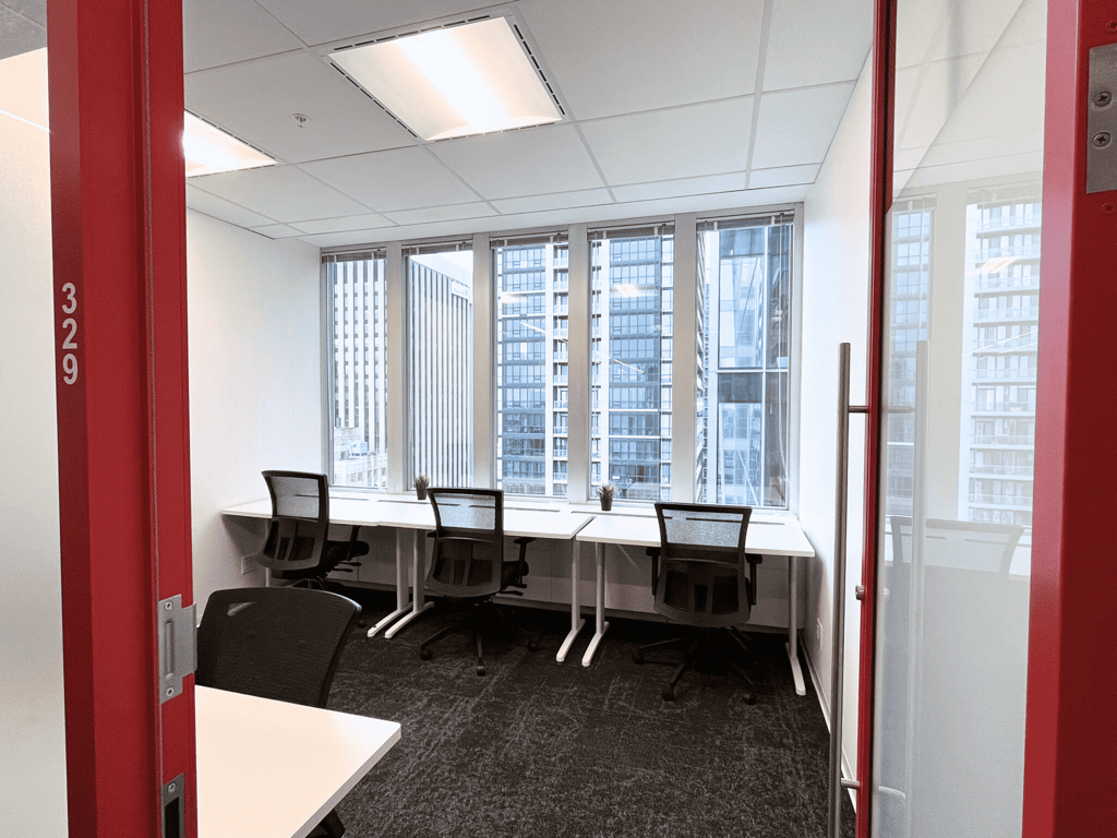 An interior shot of 5 Person Private Office (Window)