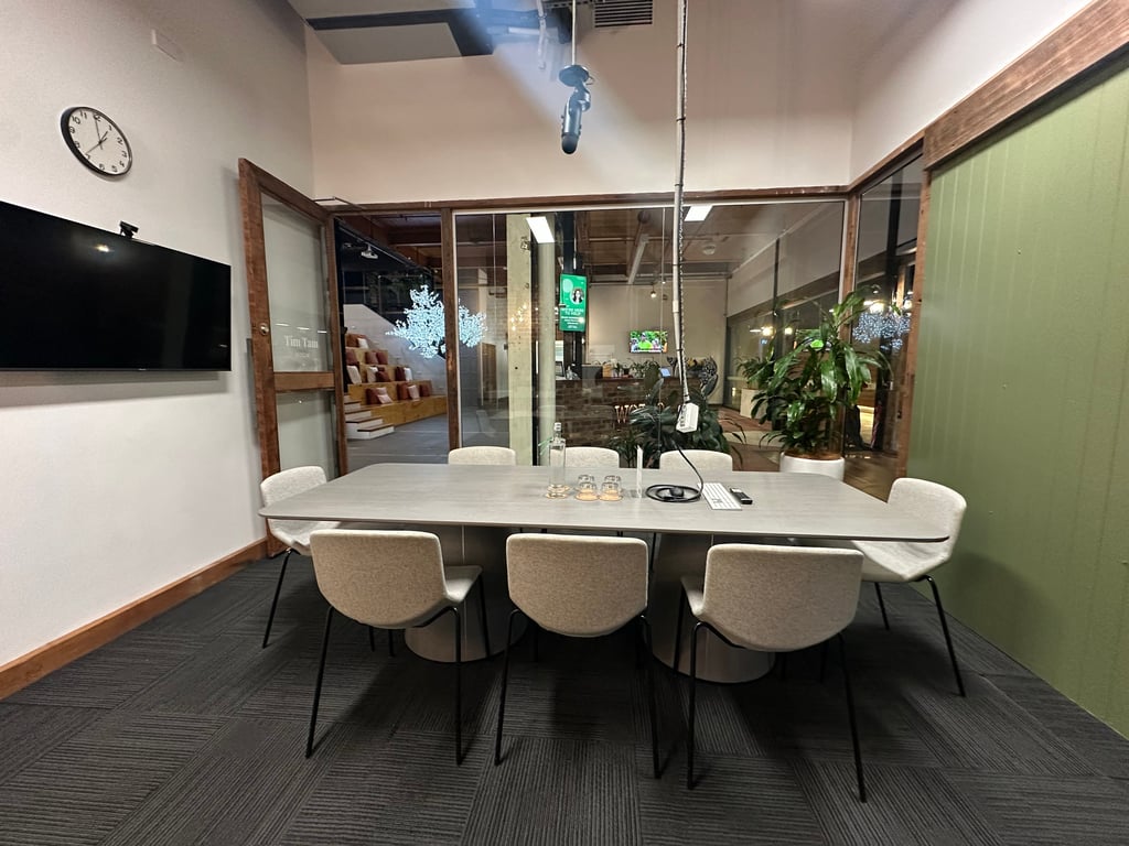An interior shot of Tim Tam Room
