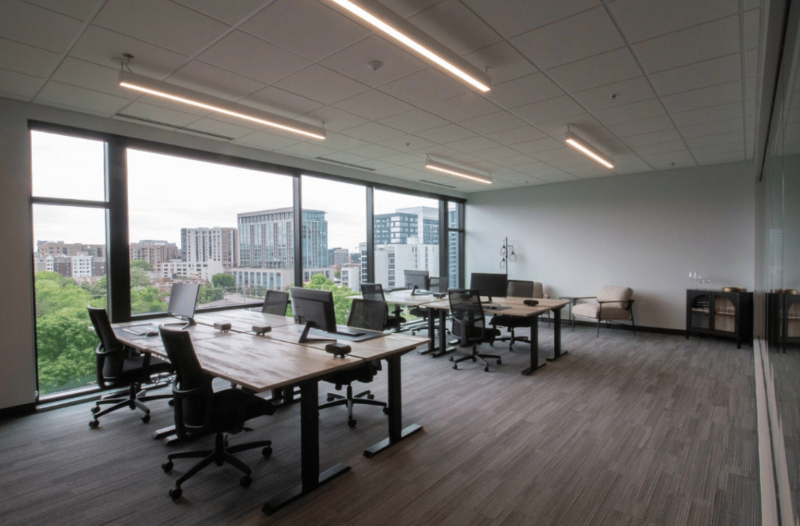 An interior shot of e|spaces - Music Row