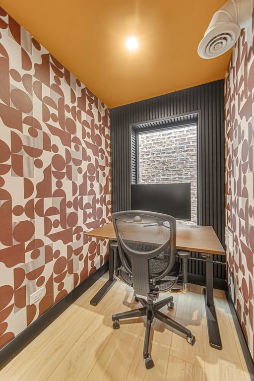 An interior shot of Laurel Canyon Work Booth