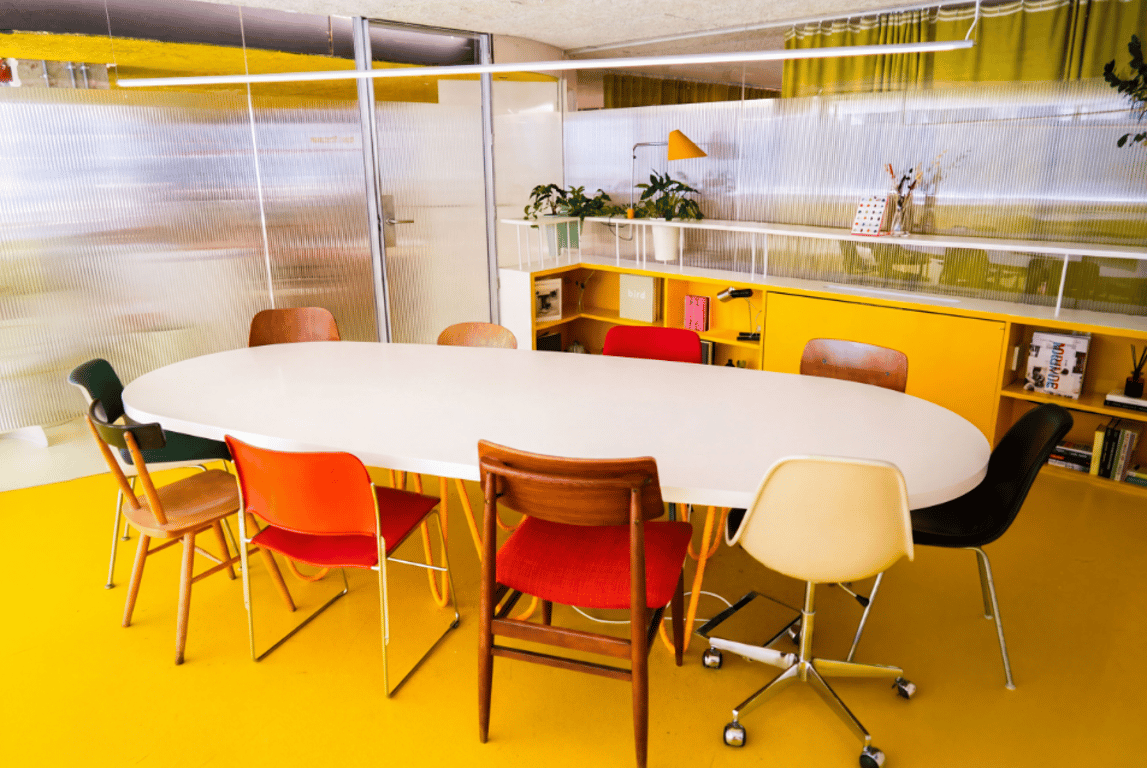An interior shot of Second Home - Spitalfields - Karl Popper (GF)