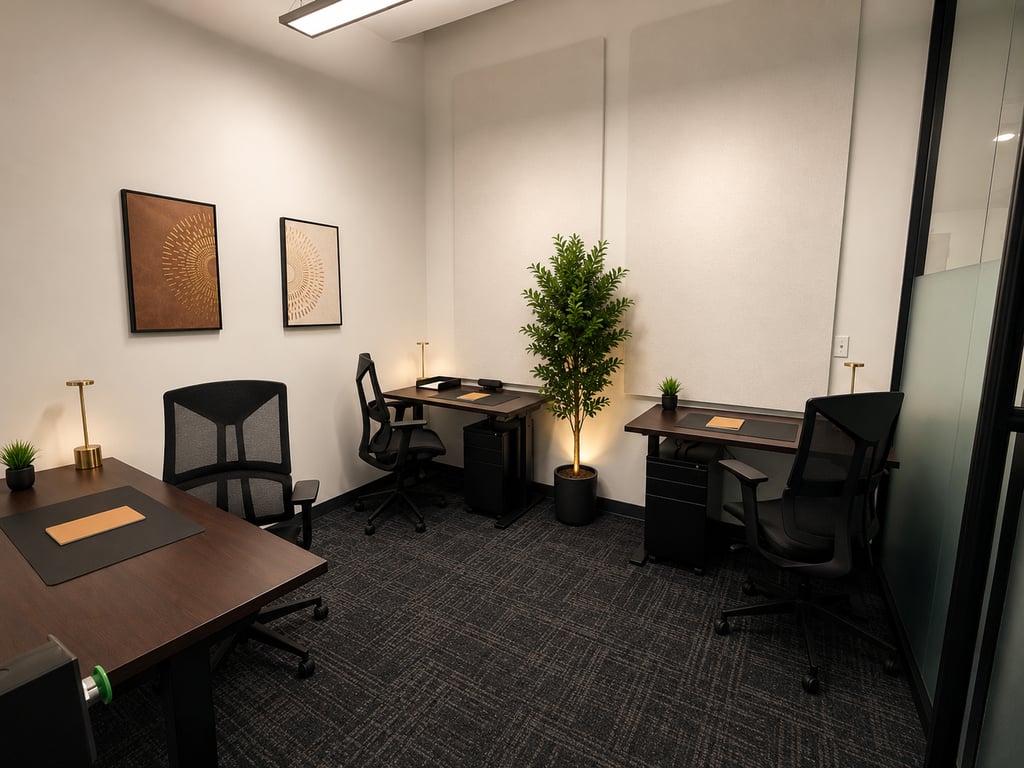 An interior shot of 3 Person Office Downtown 50 Franklin