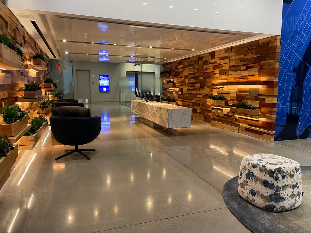 An interior shot of Apella West Entire Space