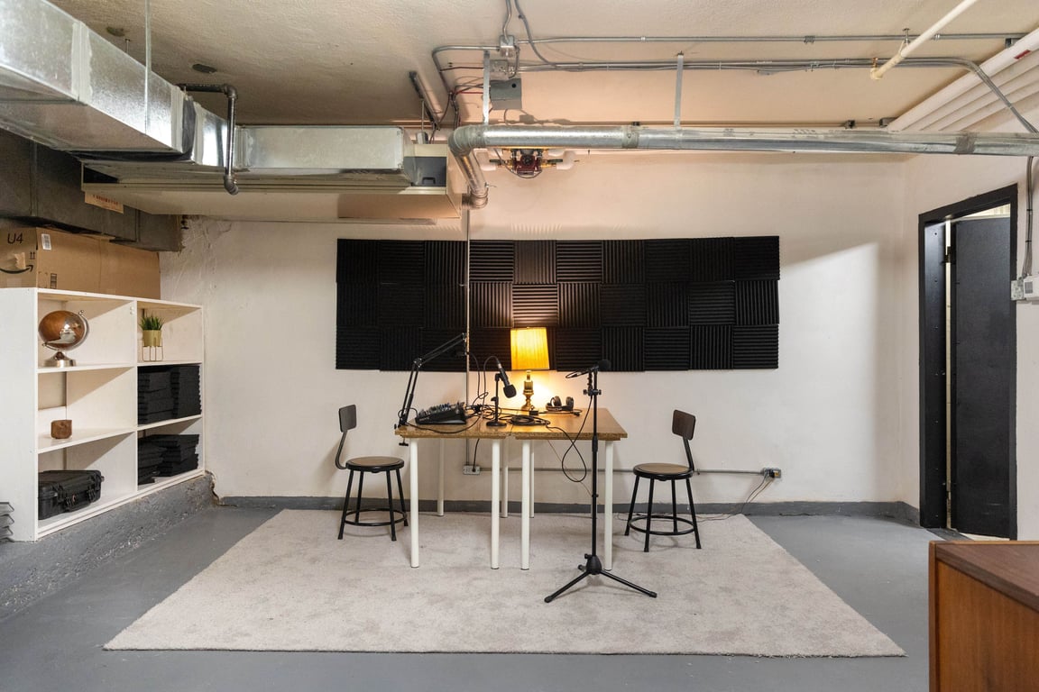 An interior shot of Podcast