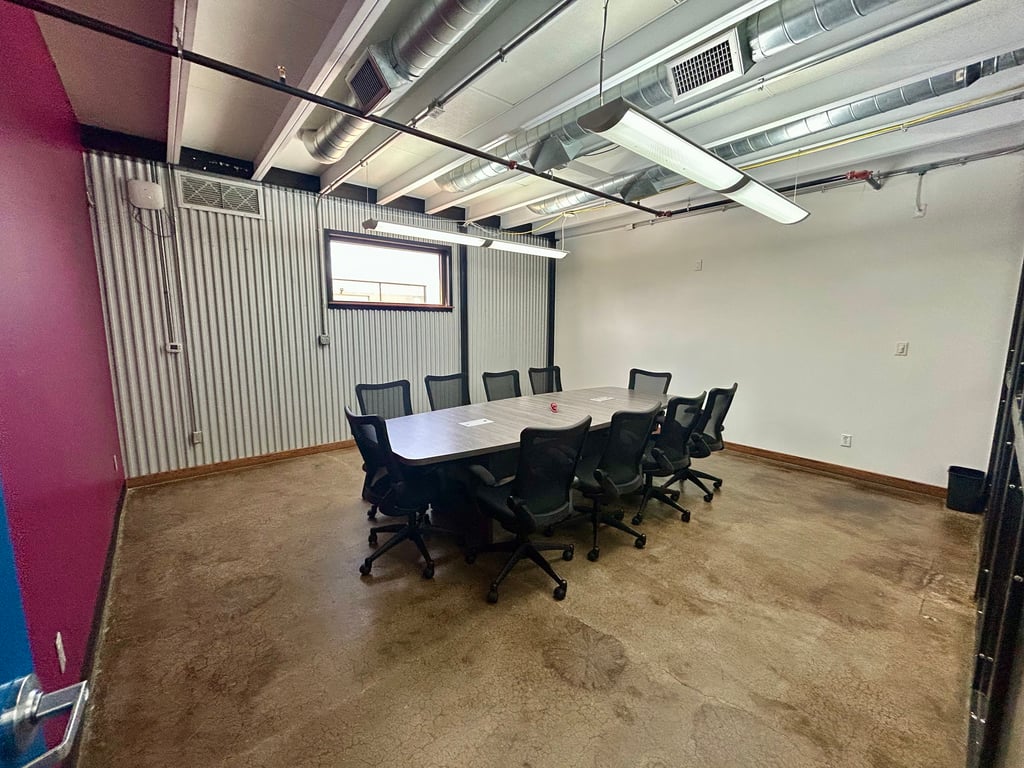 An interior shot of 10-Person Meeting Room