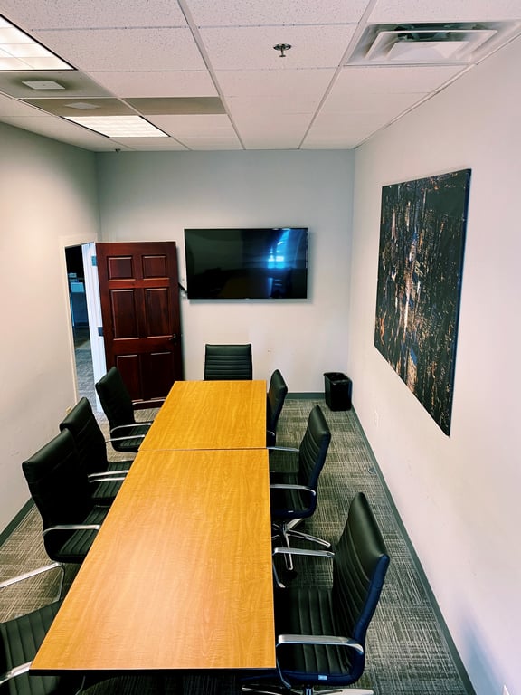An interior shot of 8 Person Conference Room (Spruce)